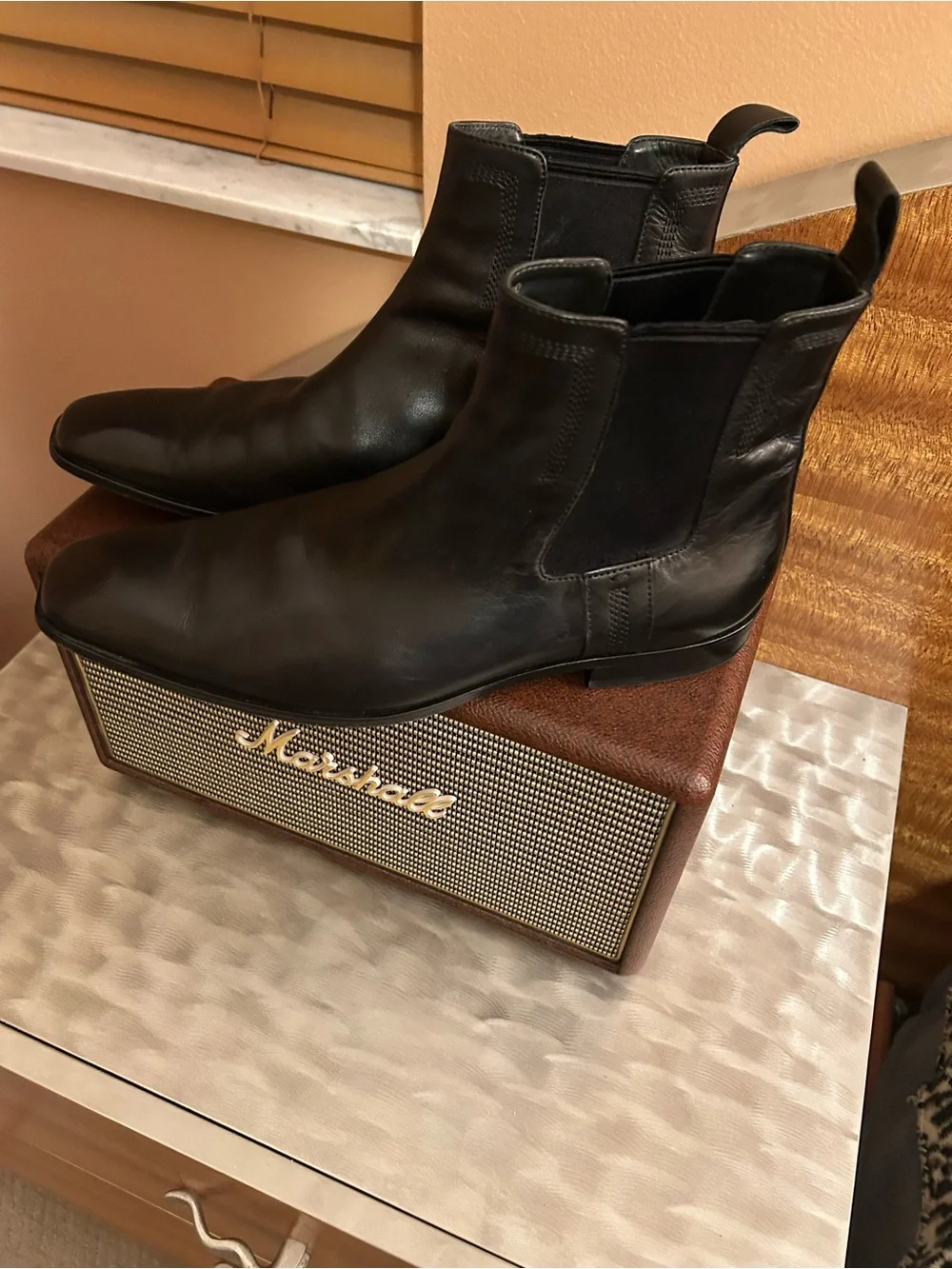 Hugo Boss Black Chelsea Boots for Men - Classic Slip-On Ankle Boots